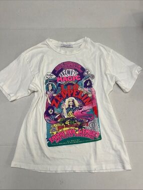 Daydreamer White Graphic Led Zeppelin Short Sleeve Tee Size Small